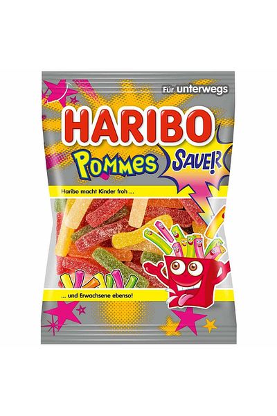 Haribo 175 g Jelibon - Pommes Sauer, Minus Sweet Confectionery