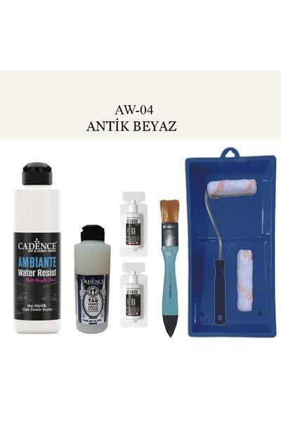 Cadence Boya Fayans Tezgah B-Ambiente Islak Zemin Aw-04 Antik Beyaz 250Ml Kat...