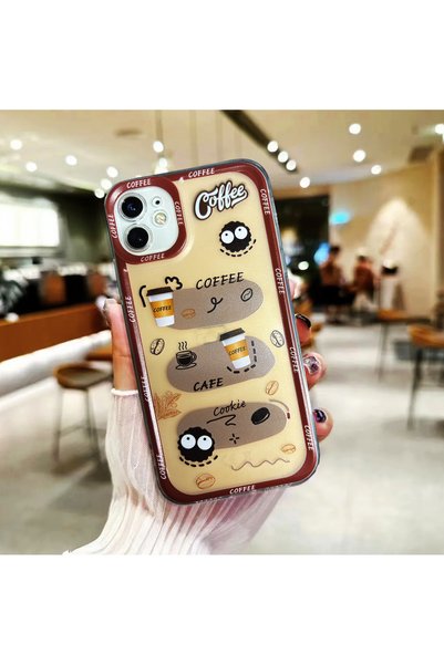 Powerfox iPhone 11 Uyumlu (Köşeli 12 Görünümlü) Lucky Serisi Baskılı Şeffaf K...