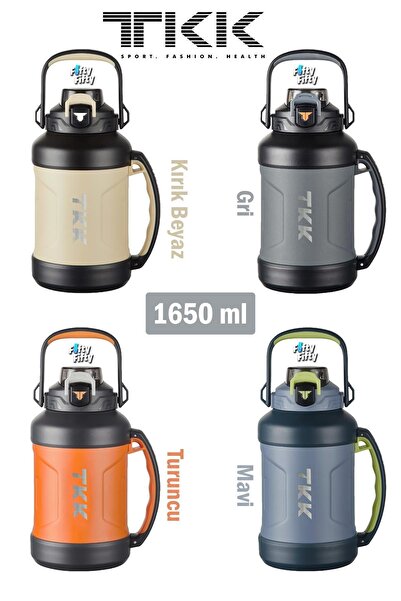 Vagonlife TKK 1650 ML Profesyonel Kamp Matarası/Çelik Termos Çift Kullanım Pipetli/Rahat İçim 12/24 Yalıtım -2