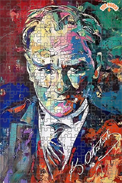 Teona Ahşap Renklerin İçinde Düşünen Adam Dekoratif Çift Katlı Çerçeveli Asıl...