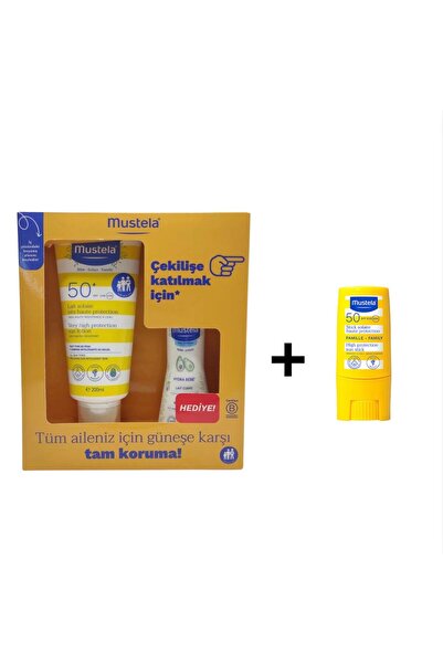 Mustela Spf50 Güneş Losyonu 200 ml 100 ml Hydra Bebe Spf 50 Stick Güneş Kremi...
