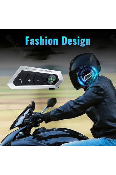 Zoli Bt22b Motorcycle Bluetooth Headset And Helmet Intercom Two Rider Connection Pairing Interphone