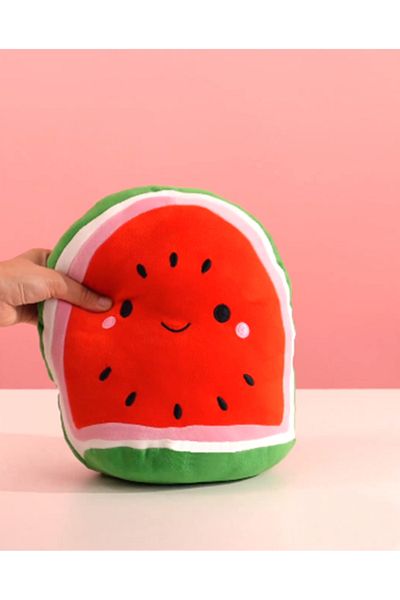 Boldy Plush Watermelon Pillow - Cute Travel Pillow, Soft Design