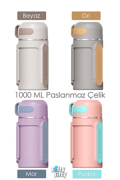 Vagonlife Tkk Steel Camping Flask Thermos 1000 ml Special Series 12/24 Hot-cold - Horizontal Use - With Cup