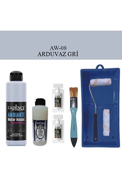 Cadence Fayans Tezgah B-Ambiente Islak Zemin Aw-08 ArduvazGri 250Ml Katalizör20Gr TaşVernikMat120 SatRuloSet