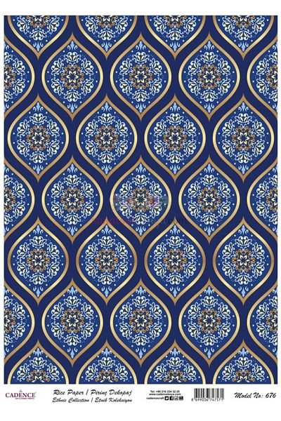 Cadence Rice Decoupage - Model 676