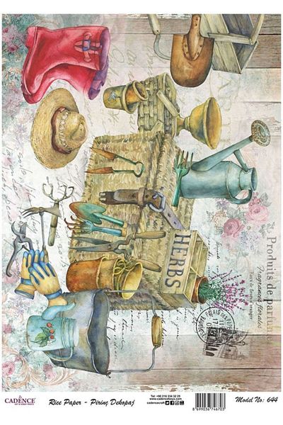Cadence Rice Decoupage - Model 644