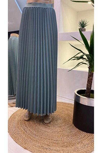 Invee Brown Pleated Skirt - 6998