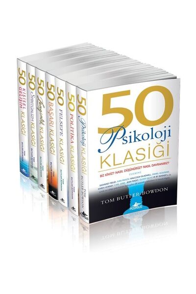 Pegasus Yayınları 50 Klasikler Serisi Seti (7 Kitap) – Psikoloji, Politika, F...