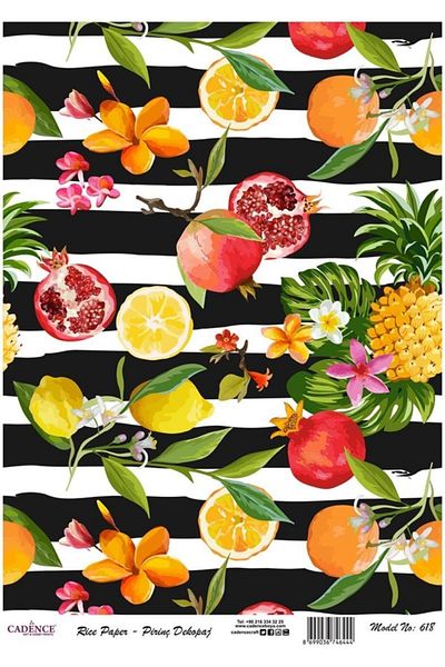 Cadence Rice Decoupage - Model 618