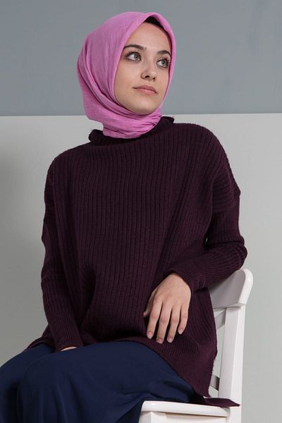 LYRA Candy Pink Απλό Βαμβακερό Κασκόλ 10108