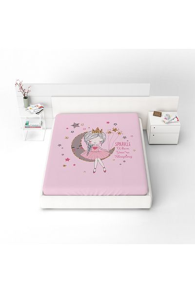 yok yok evim eve dair her şey Pink Single Girl Sitting on the Moon with Elastic Sheet