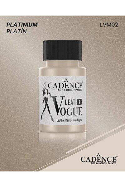 Cadence Metalik Platin Deri Boyası - LVM02 Metalik Platin Deri Boyası 50ML