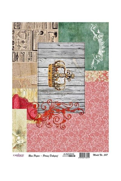 Cadence Rice Decoupage - Model 507