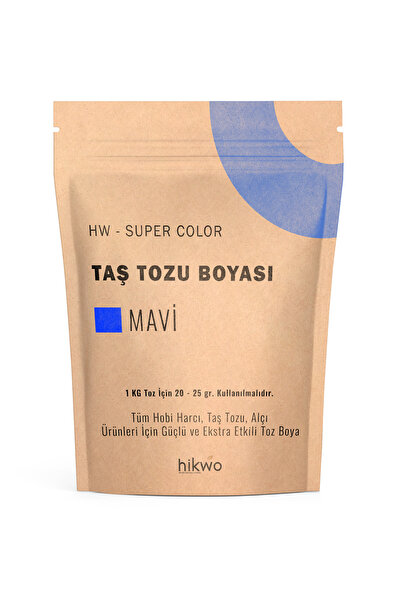 Hikwo HW - Toz Boya - Taş Tozu Boyası - Hobi Harcı Boyası - Mum Boyası 100 Gr...