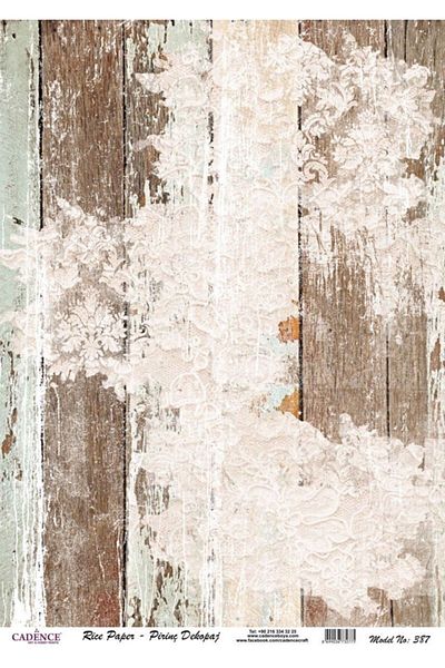 Cadence Brass Decopage Paper - Model 387