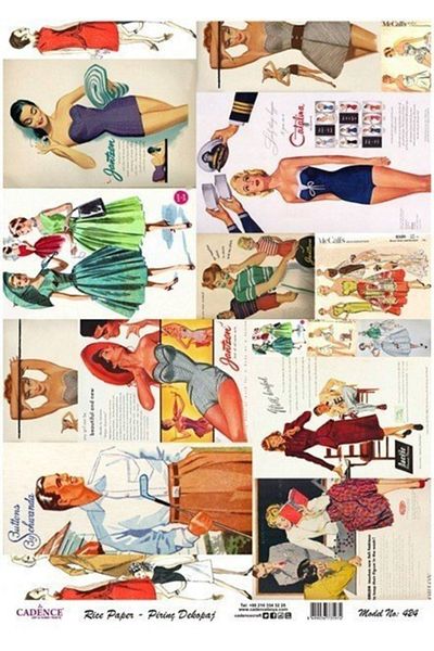 Cadence Brass Decopage Paper - Model 424