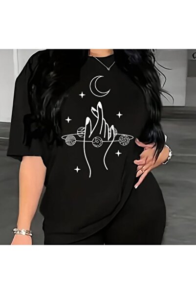 Vordevia T-Shirt με λεπτομέρεια εκτύπωσης Oversize