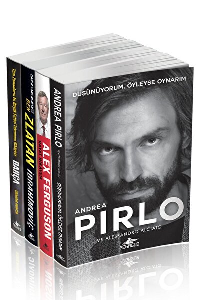 Pegasus Yayınları Futbol Efsaneleri 4 Kitap Set – Andrea Pirlo, Alex Ferguson...