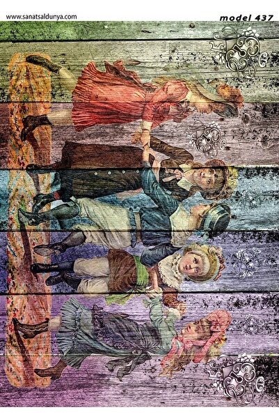 Sanatsal Dünya &tela Transfer Model-437