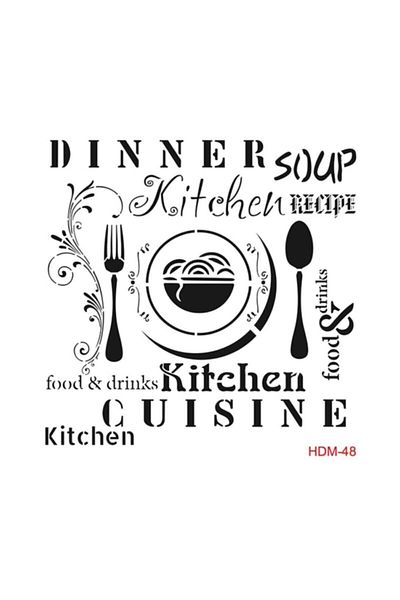 Cadence Food Stencil (template) 25x25 Cm