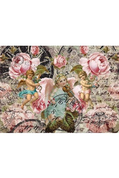 Cadence 2 Pieces Model 344 Rice Paper Decoupage
