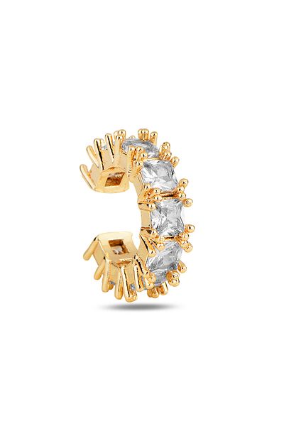 Serelia Zircon Stone Square Earcuff - Cartilage Earrings