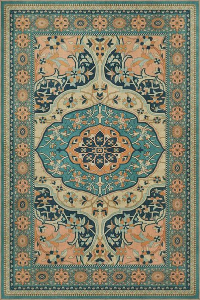 Rugs Modern Halı Black Green Floral Floral Traditional Woven Base Washable Ca...