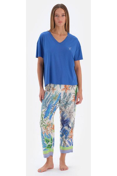 Eros Set pijama albastru pentru femei