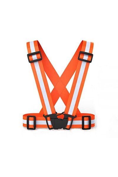 Hunsafety Adjustable Practical Warning Vest with High Visibility Reflectors