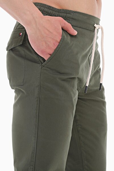 CEDY DENIM Men's Gabardine Jogger Pants - Elastic and Laced, Seasonal C314