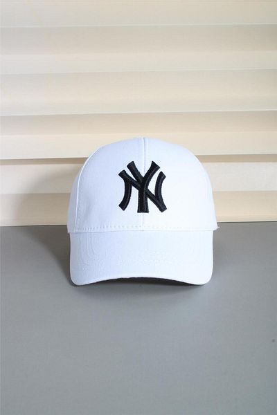 cappello New York Model White Adjustable Hat - 24Sapkany