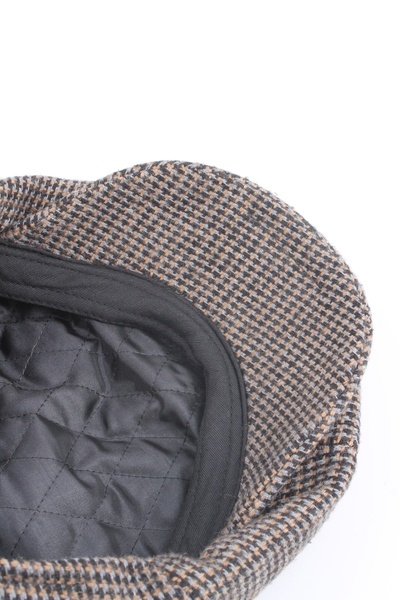 cappello Brown Stamped English Cap Model Hat - Capksktr02