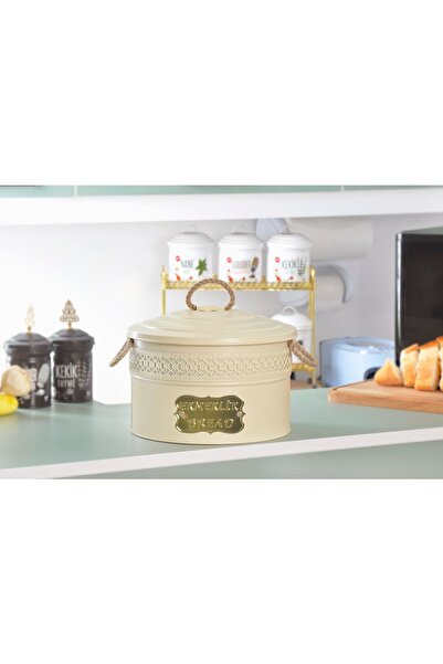 Yıldıray Metal Yuvarlak Metal Kapaklı Ekmeklik