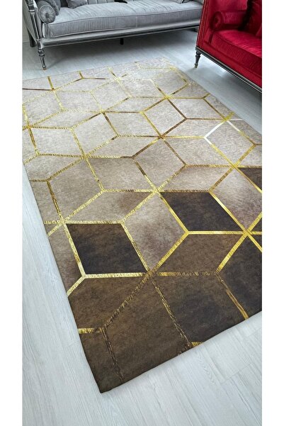 MEKA TEKSTİL Кавова піраміда Модель Ipek Кадифе з гумкою Килимове покривало