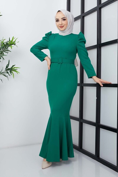 marwella Balık Elbise - Yeşil