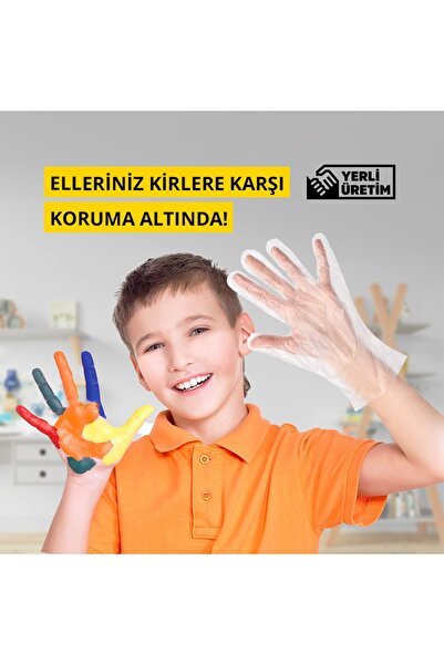 Flex Çok Amaçlı Şeffaf Çocuk Eldiveni 2 X 50'li