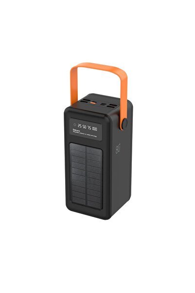 ROBEVE 80000 Mah Powerbank Göstergeli Powerbank Solar Fenerli Güneş Enerjili 80000 Powerbank