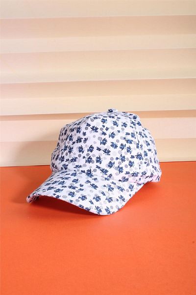 cappello Adjustable Cut Navy Blue White Hat - 24ccksapkakızr07