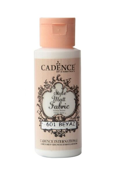 Cadence 601 Beyaz Mat Kumaş Boyası 59ml(cc)