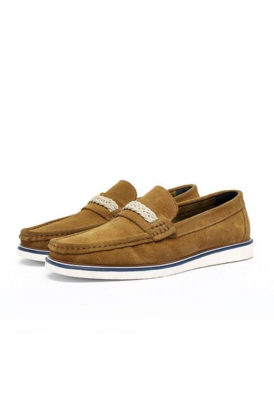 Ducavelli Trapani Suede Men's Loafer - Genuine Leather Casual Shoes