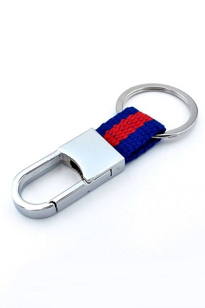 Solfera Sailor Hook Red Blue Fabric - Metal Keychain Kc949