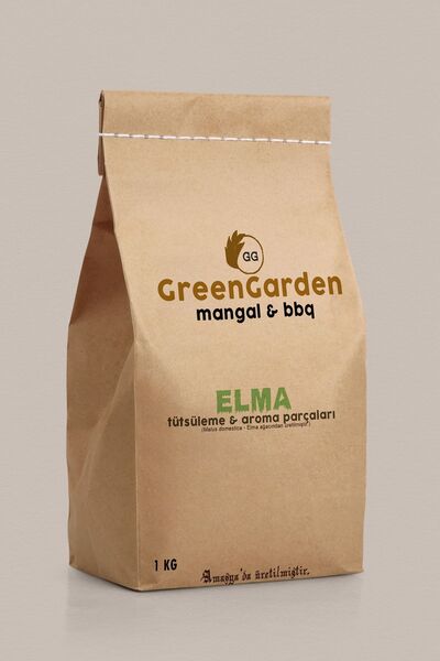 GreenGarden Elma Tütsüleme Aroma Odun Parçaları - Mangal Barbekü Tütsü Ve Aro...