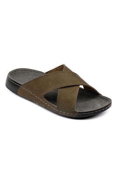 Khayt Men's Daily Slippers - Grande Anatomical and Orthopedic Cross Design
