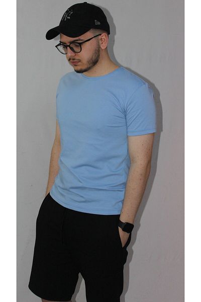 BEG COLLECTİON Ανδρικό μπλουζάκι γαλάζιο