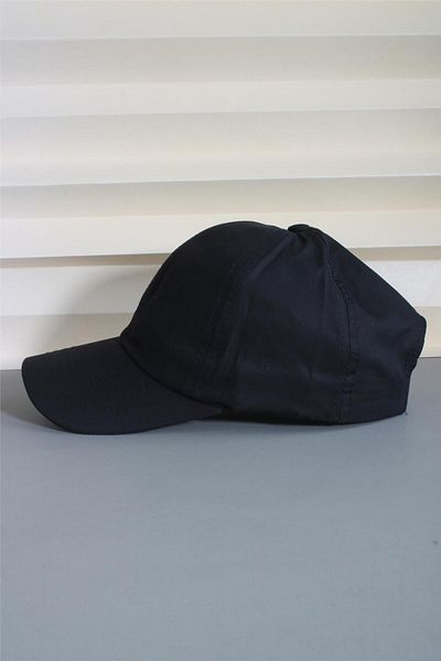 cappello Black Sports Cap Unisex Velcro Back Adjustable 24 Without Hats