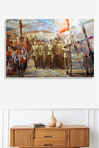 TAULART Lucrări despre cucerirea Istanbulului, pictură din sticlă temperată d...