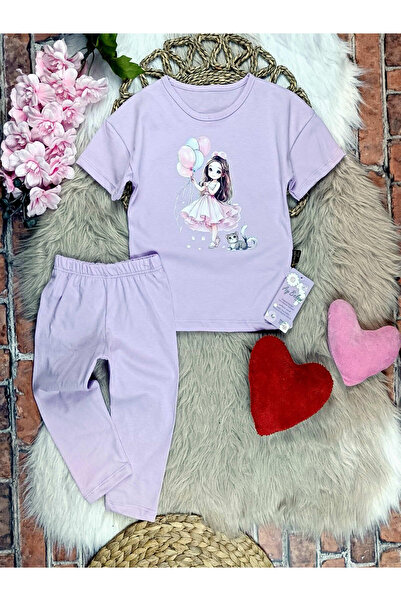 krm kerem bebe Fata - Set cu colanți lungi cu imprimeu Printesa