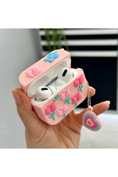 Go Aksesuar Airpods 3. حافظة واقية من السيليكون السميك بتصميم خاص متوافق مع الجيل